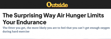 Dr. Jordan Guenette and Olivia Ferguson featured in Outside Magazine for their study on ‘air hunger’